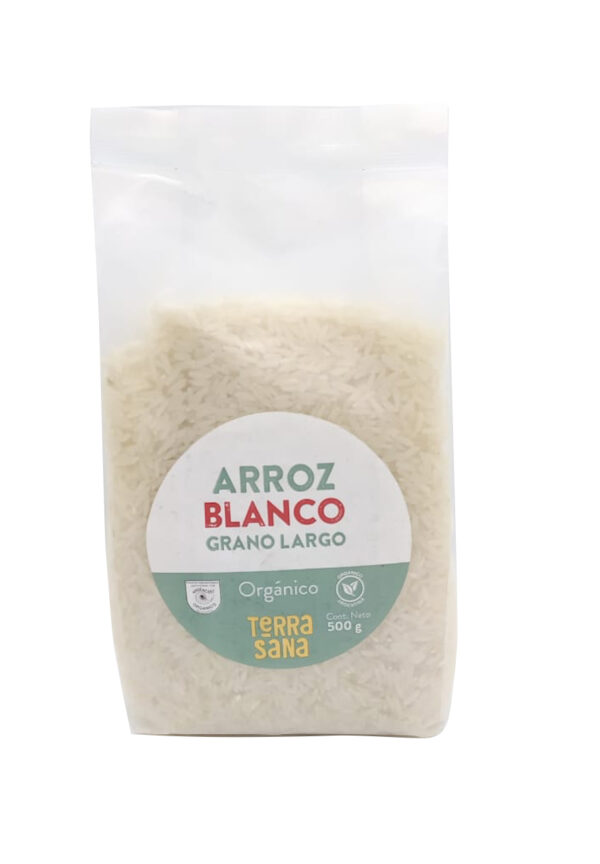 arroz blanco grano largo terrasana x 500 grs