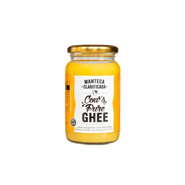 Manteca clarificada cows pure ghee x 300 grs