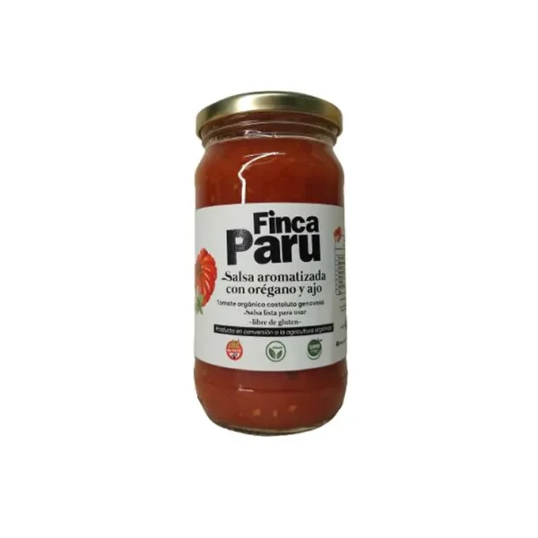 salsa de tomate costulotto genoves con oregano y ajo finca paru x 500 grs