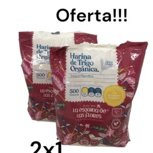 harina de trigo integral hiperfina la esquina de las flores x 500 gs Oferta!!! 2x1