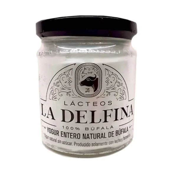 yogur entero natural firme de bufala sin azucar la delfina x 160 grs (vto 21//12)