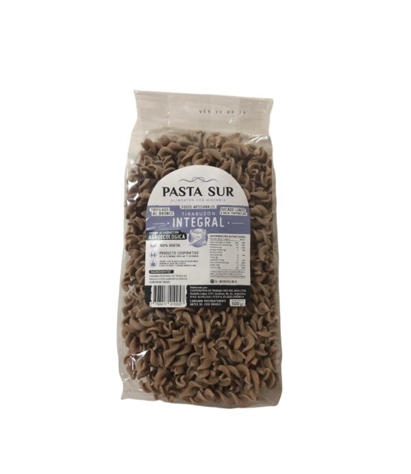 fusilli tirabuzon integral agroecologico pasta sur x 500 grs