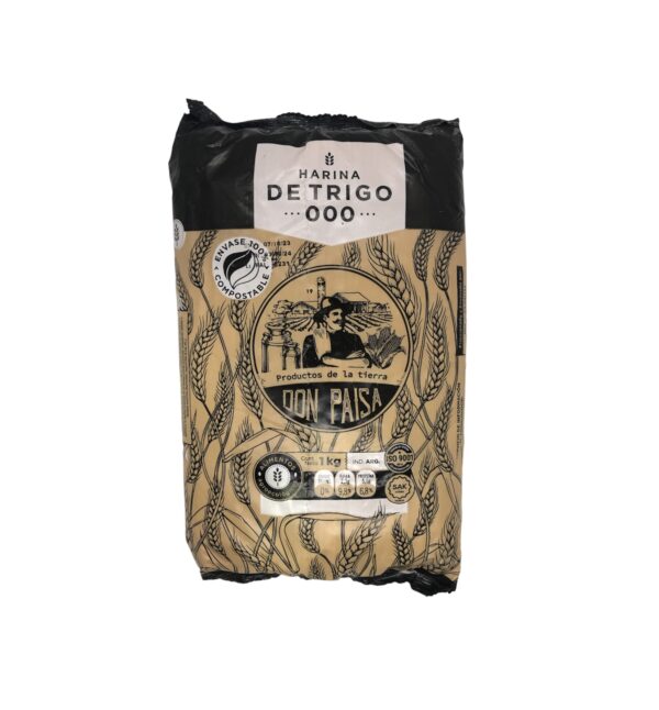 harina blanca 000 agroecologica don paisa x 1 kg