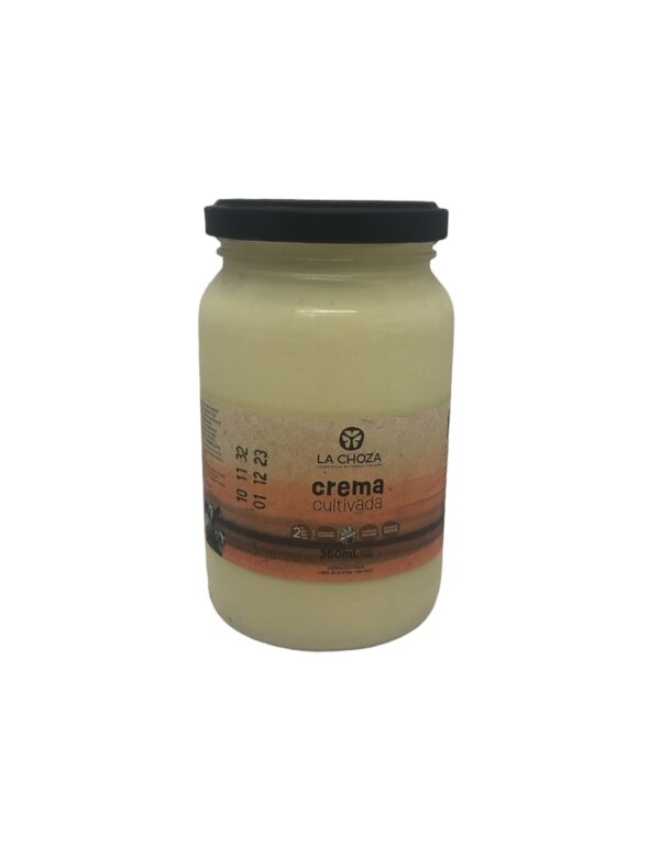 crema de leche cultivada la choza x 350 ml