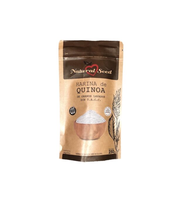 harina de quinoa de granos lavados natural seed x 250 grs