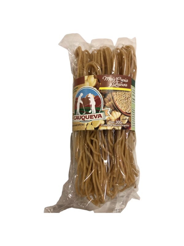 fideos de maiz capia y quinoa Cauqueva x 300 grs