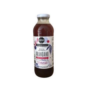 jugo de arandano con hibiscus y vinagre de sidra de manzana pampa gourmet x 500 cc