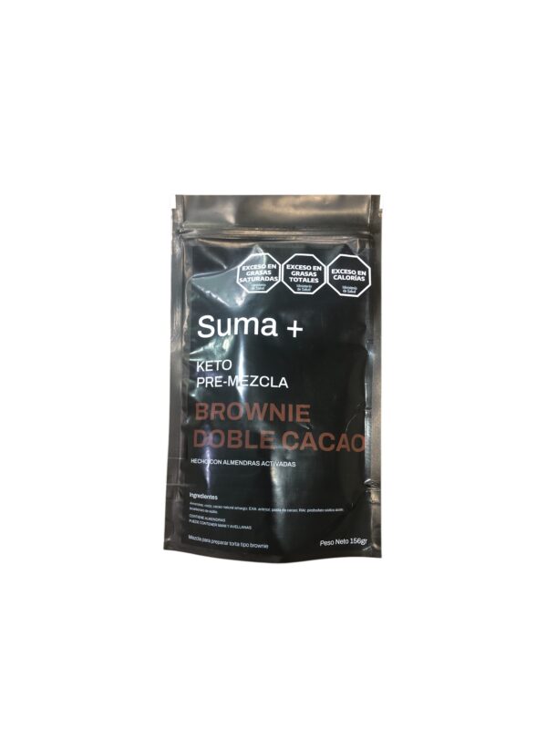 premezcla keto brownies doble cacao Suma+ x 160 grs