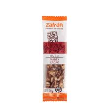 barrita de mani y cacao zafran x 28 grs