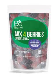 mix 4 berries congelados iqf beberry doypack x 500 grs