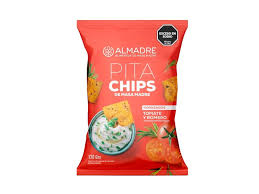 pita chips de masa madre tomate y romero almadre x 115 grs