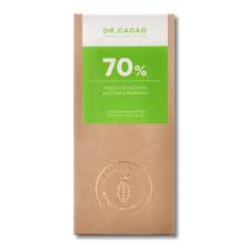 tableta 70% puro cacao c//azucar organico dr cacao x 50 grs