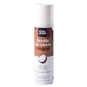 aceite de coco virgen en aerosol Chia graal x 190 ml