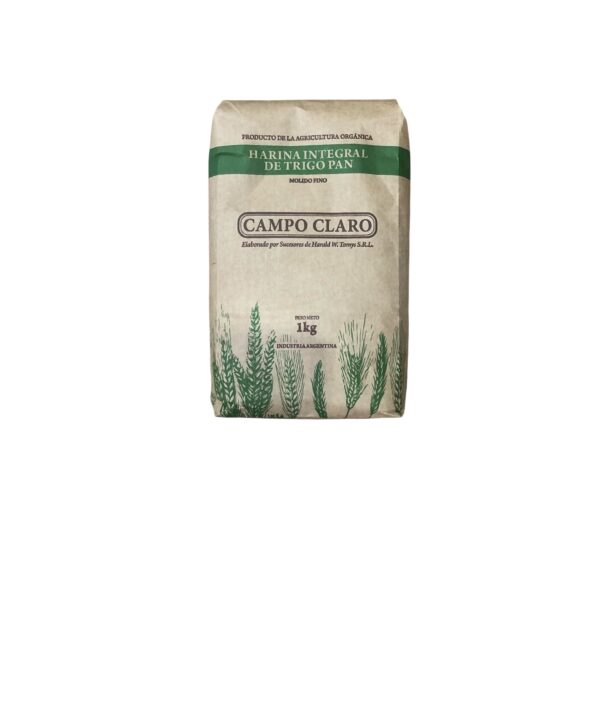 harina integral de trigo pan campo claro x 1 kg