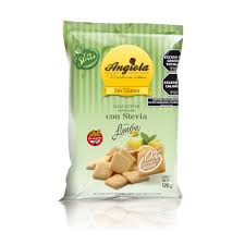 galletitas dulces sin tacc y sin azucar sabor limon Angiola x 120 grs