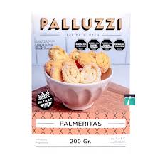 palmeritas sin tacc Palluzzi x 200 grs