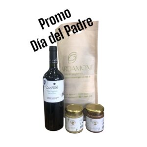 Vino organico sin sulfito cabernet sauvignon familia cecchin + pasta aceituna verde + pasta aceituna negra San nicolas