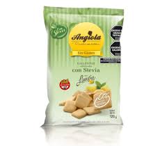 galletitas dulces sin tacc y sin azucar sabor vainilla Angiola x 120 grs