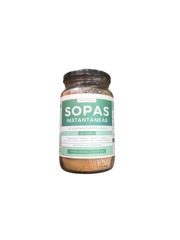 sopas instantaneas de vegetales agroecologicos Villaverde x 160 grs