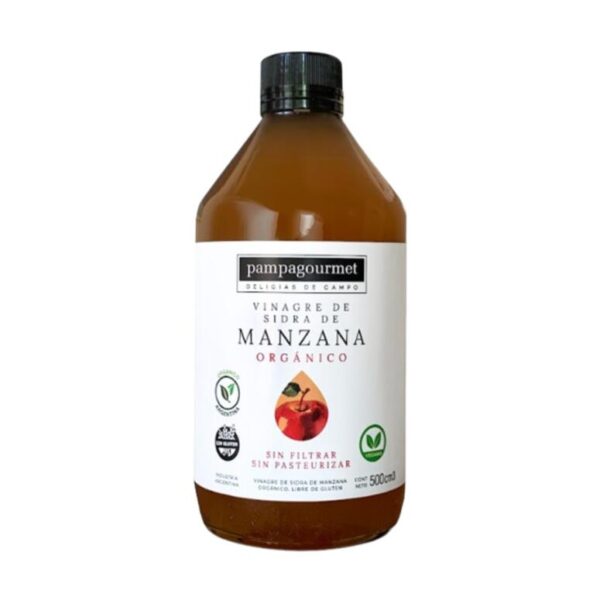 vinagre de sidra de manzana pampa gourmet x 500 ml