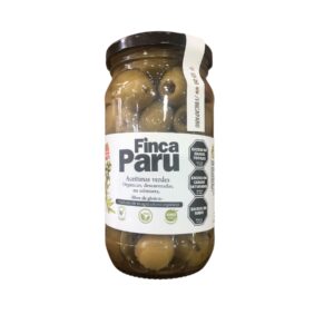 aceitunas verdes descarozadas finca paru x 330 grs