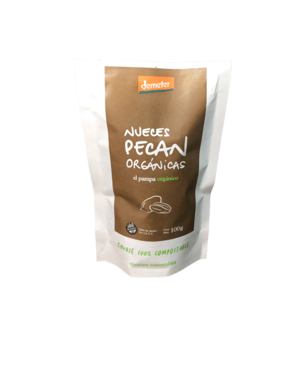 nuez pecan entera organica el pampa organico x 100 grs