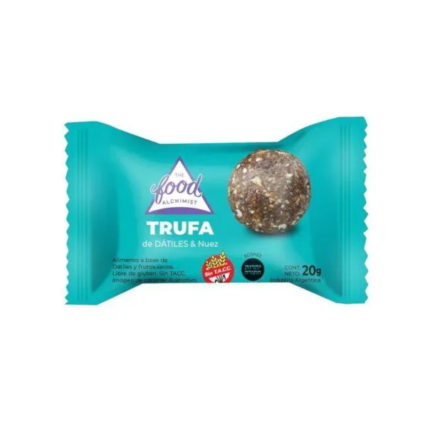 barrita de caju cacao mani y jengibre food alchimist x 28 gs