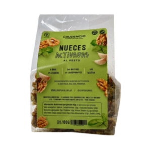 nueces activadas al pesto crudencio x 100 grs