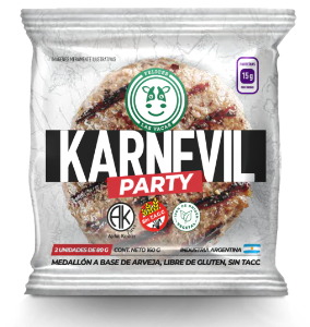 medallon de karnevill party 2u felices las vacas x 80 grs