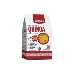 pasta seca multicereal penne rigate con quinoa Wakas x 250 grs