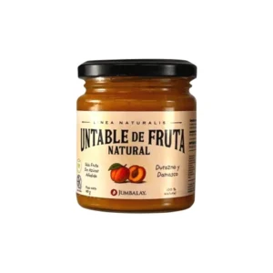 untable de fruta natural durazno y damasco jumbalay x 190 grs